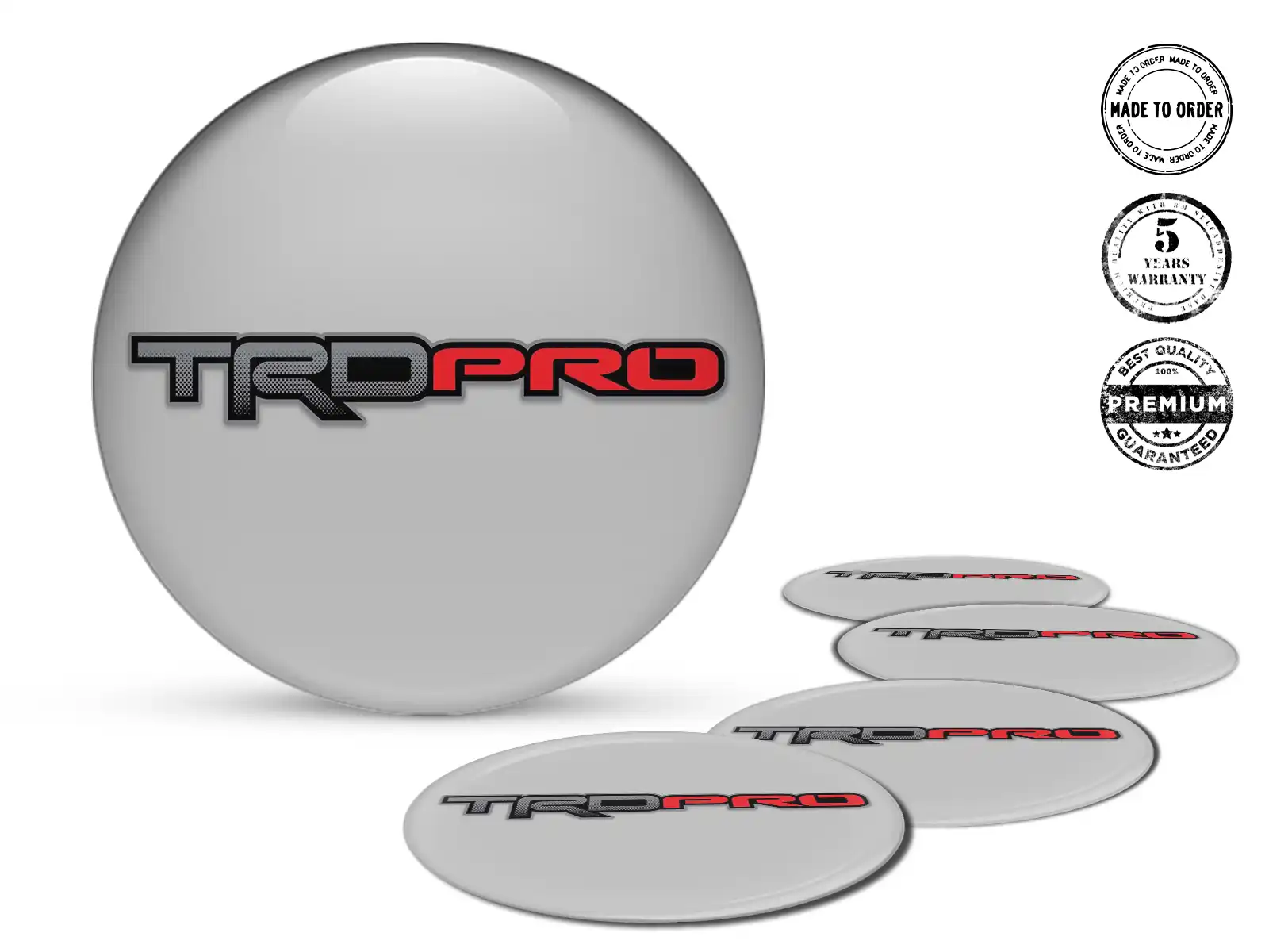 Toyota TRD Silikonsticker Professionell Temporal Thrust